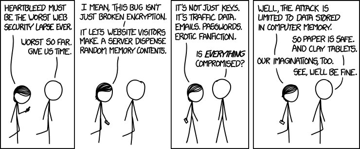 xkcd comic about heartbleed